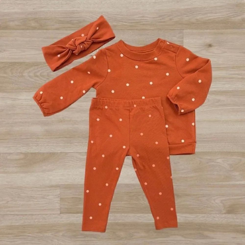 Baby Girl Cat & Jack Fall 3 Piece Matching Set 12 months